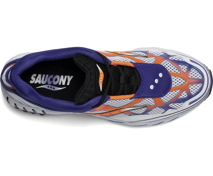 Women's Saucony Grid Web Originals White / Orange / Purple | Singapore 005TCEV